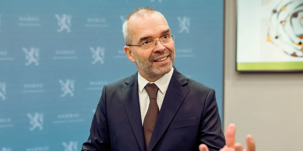 Ragnar Torvik ved NTNU, her avbildet i Finansdepartementet mandag.