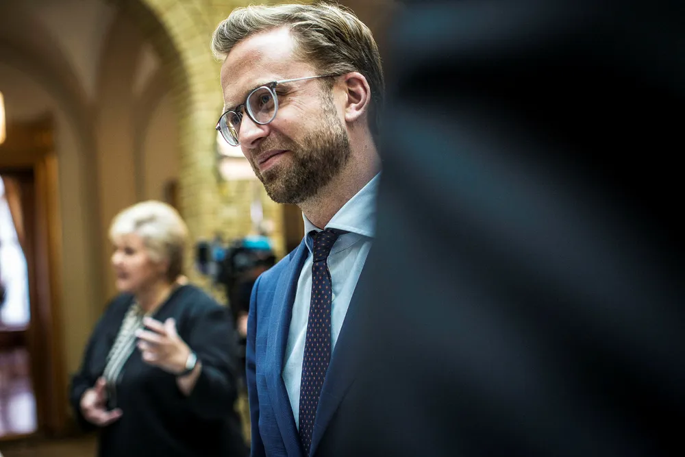Finanskomiteens leder Nikolai Astrup (H) blir ny statsråd. Statsminister Erna Solberg presenterer alle de nye statsrådene onsdag. Foto: Gunnar Blöndal