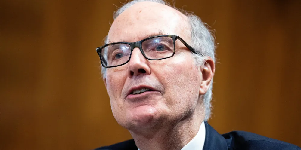 Andy Marsh, CEO of Plug Power, testifies during the Senate Energy and Natural Resources Committee hearing to examine federal regulatory authorities governing the development of interstate hydrogen pipelines, storage, import, and export facilities, on 19 July, 2022.