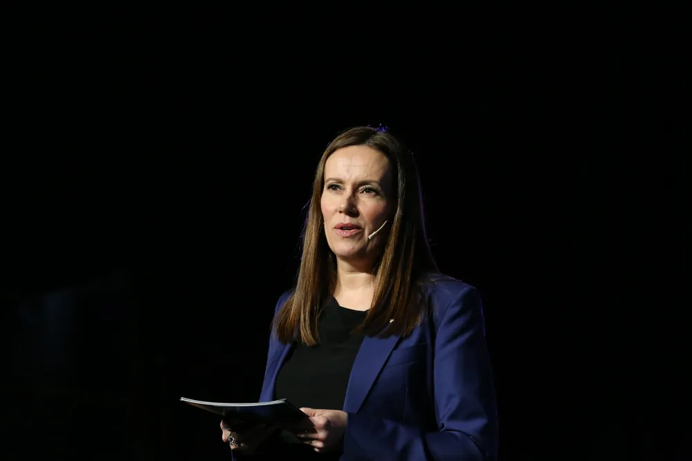 Fiskeri- og havminister Marianne Sivertsen Næss (Ap) legger fram havbruksmeldingen denne uken.