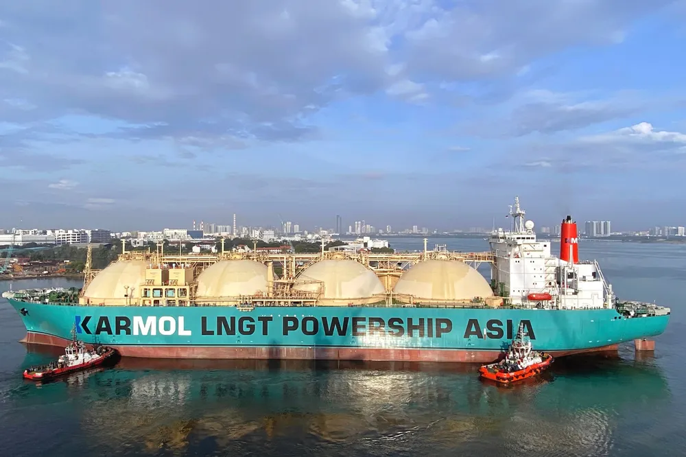 Earlier job: Sembcorp Marine (today Seatrium) converted the FSRU Karmol LNGT Powership Asia for Karpowership.