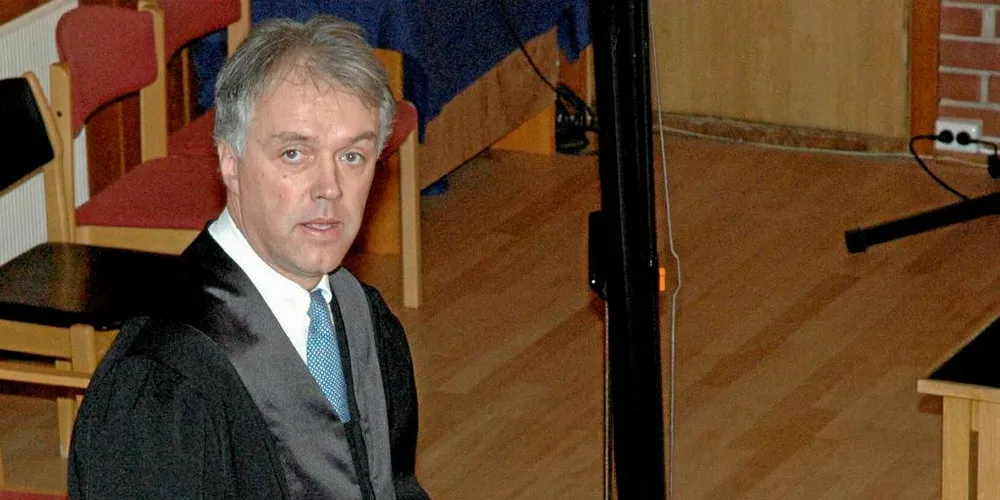VERDSATT: Advokat Richard Bjerk i Wikborg Rein er en av advokatene som trekkes særlig frem i Chambers-vurderingen. Her fra en avslutningsprosedyre i Hammerfest tingrett. Arkivfoto: Are Kvistad