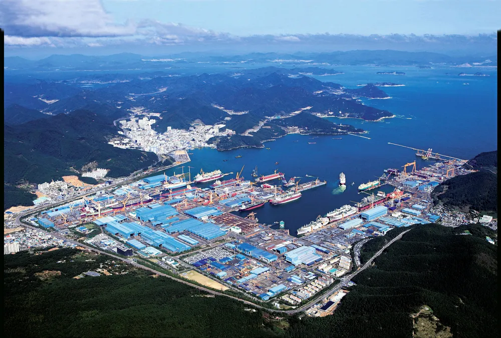 Trying times: Daewoo Shipbuilding & Marine Engineering's yard at Okpo, South Korea