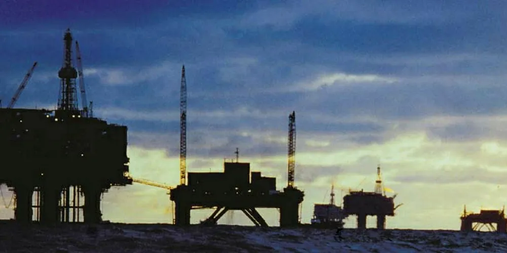Time-served: The Brent oilfield in the UK North Sea is being decommissioned S