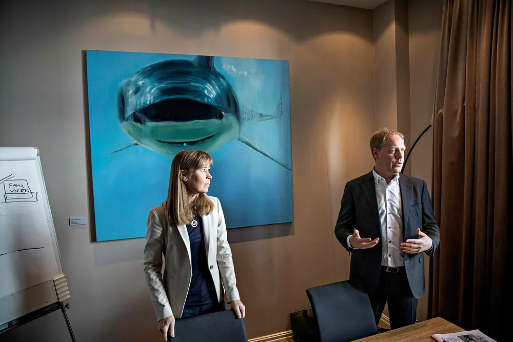 Administrerende direktør Øystein Bø (til høyre) i Formuesforvaltning og Tonje C. Johnsrud i Formuesforvaltning Advokatene konkurrerer med store firmaer som også er sultne på private advokatoppdrag – og prisene kan gå opp mot 6000 kroner pluss moms i timen.