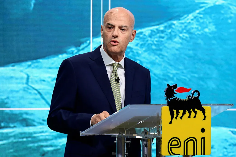 Agreements: Eni chief executive Claudio Descalzi