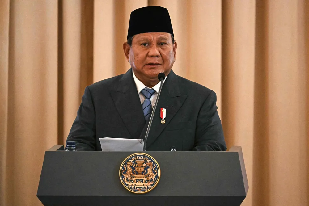 Indonesian President, Prabowo Subianto.