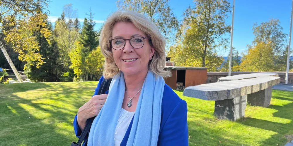 Åslaug Haga og vindkraftforeningen Norwea inviterte finansfolket til vindkraftkonferanse på Lysebu i Oslo i går. Hun har tro på økt gjennomslag for vindkraft med nye Fornybar Norge. – Det er grenser for hvor mye vannkraft kan stå for.