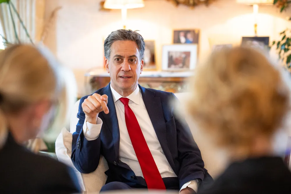 Energy Secretary Ed Miliband during a recent visit to Norway.
