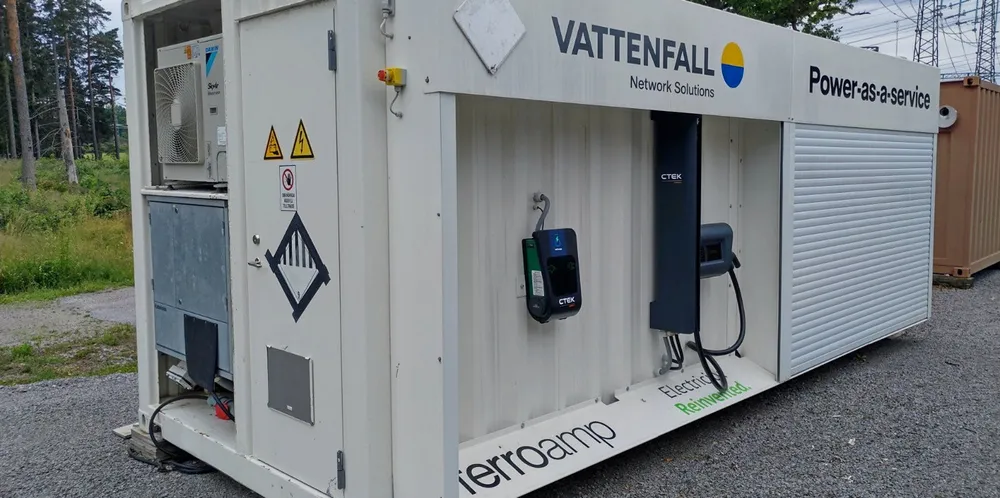 Vattenfalls mobile batterilager skal ikke belaste strømnettet.