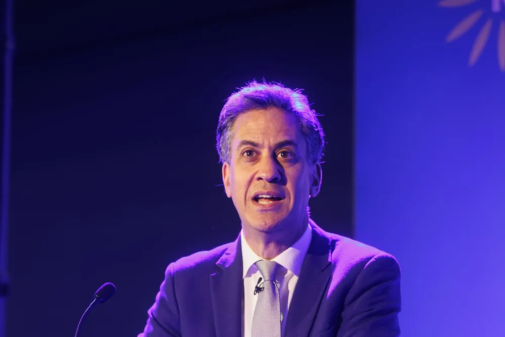 UK energy secretary Ed Miliband