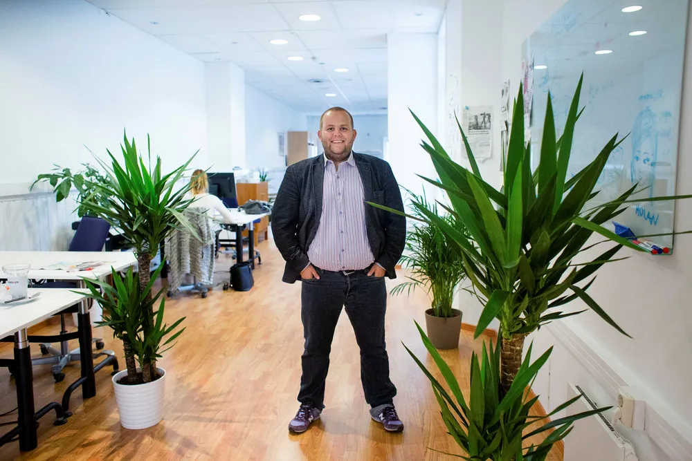 Gard L. Michalsen i Medier24 regner med å omsette for over fire millioner kroner i år. Mesteparten i form av stillingsannonser. Foto: Brian Cliff Olguin