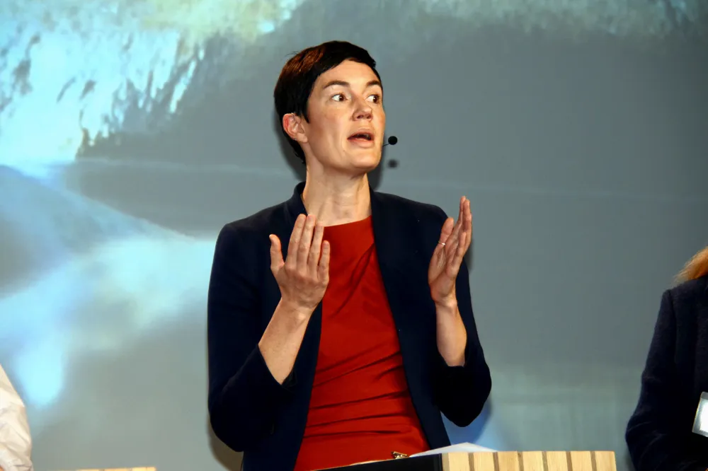 – Vårt mål for 2025 er å vise verdien av å standardisere data og av samarbeid i nettbransjen, sier Kate Bragg, daglig leder i Elbits. Her under Norges energidager i fjor.