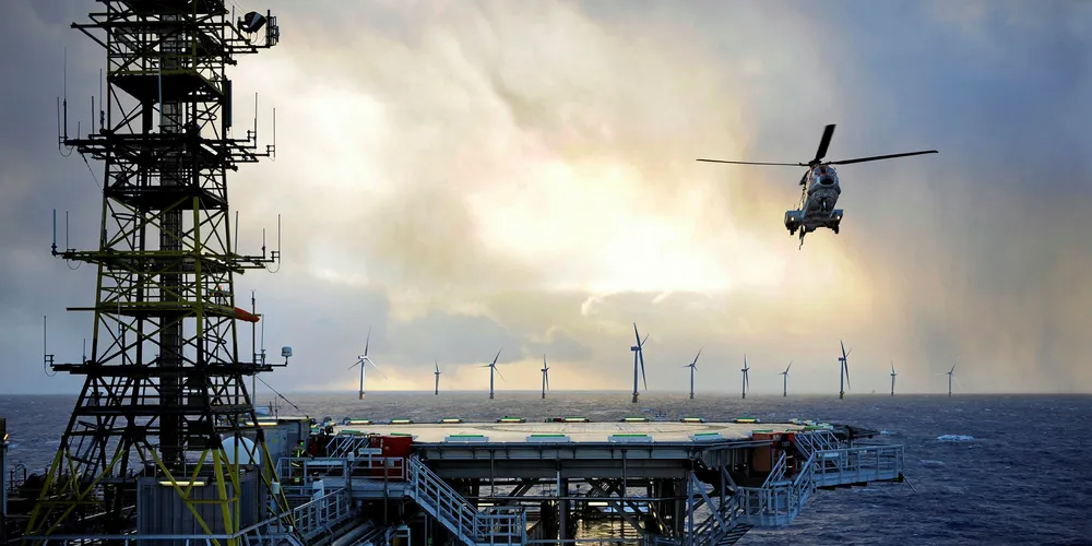 A rendering of Equinor's Hywind Tampen mock-up.
