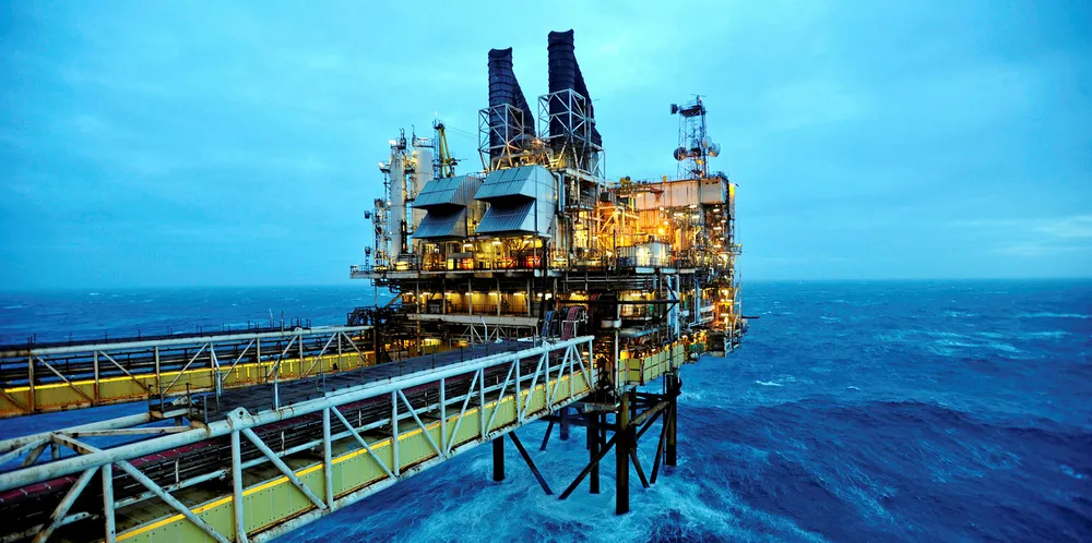 A BP platform in the North Sea.