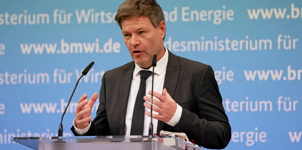 German economics and climate minister Robert Habeck.