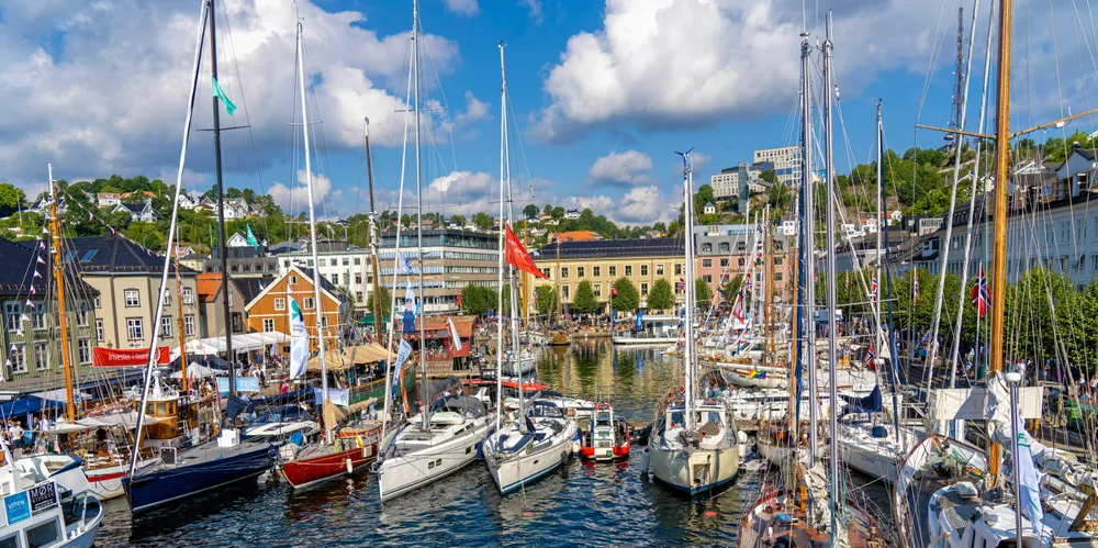 Arendal 20220817. Utsikt over Pollen under Arendalsuka 2022. Foto: Ole Berg-Rusten / NTB . Arendalsuka 2022.
