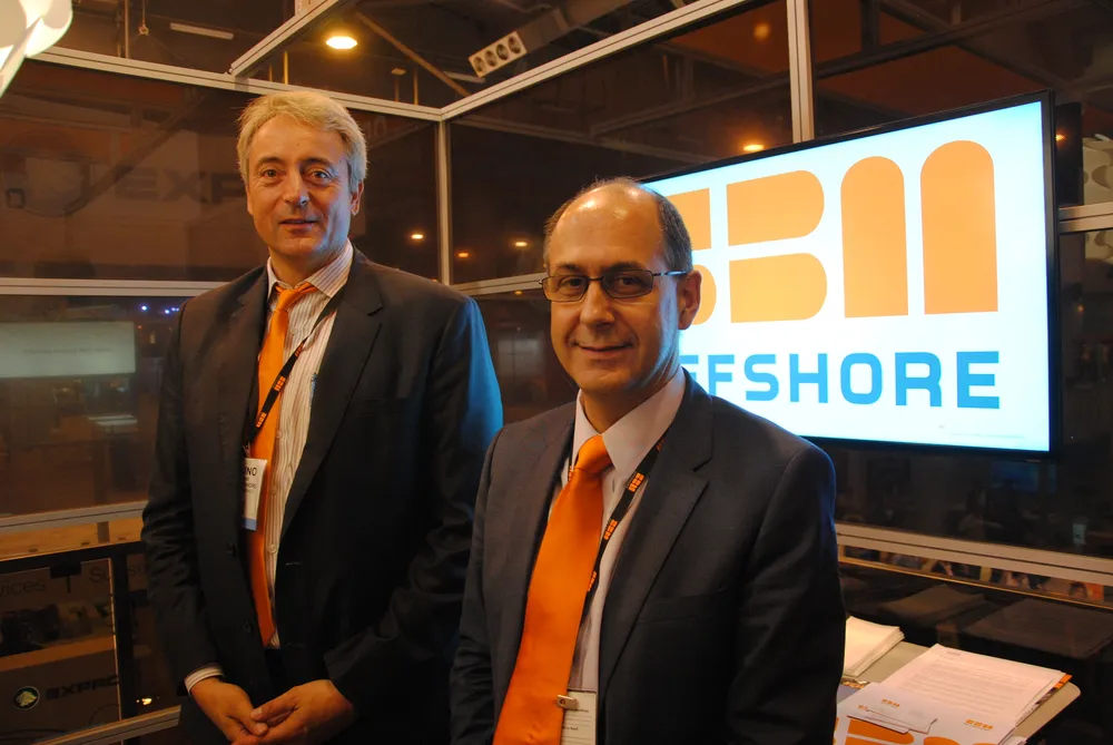 Challenging: SBM chief executive Bruno Chabas (left) and chief operating officer Phillipe Barril
