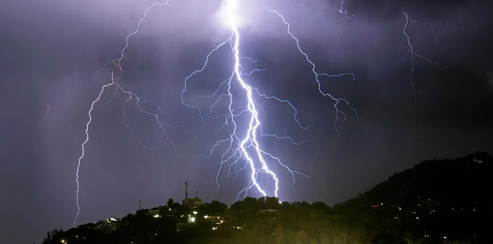 A lightning strike was the first factor in the blackout.