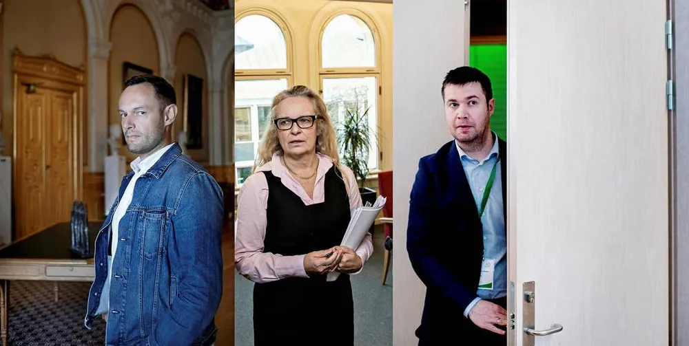 OPPGITT: Stortingsrepresentantene Torgeir Knag Fylkesnes (SV), Ruth Grung (Ap) og Geir Pollestad (Sp) mener Sjømat Norge mer eller mindre kan takke seg selv siden det nå vurderes grunnrenteskatt.Foto: DN
