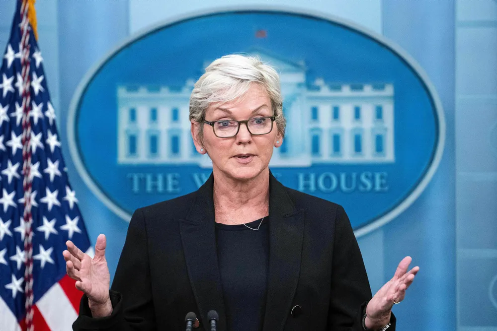 US Energy Secretary Jennifer Granholm speaking at a White House press briefing in June.