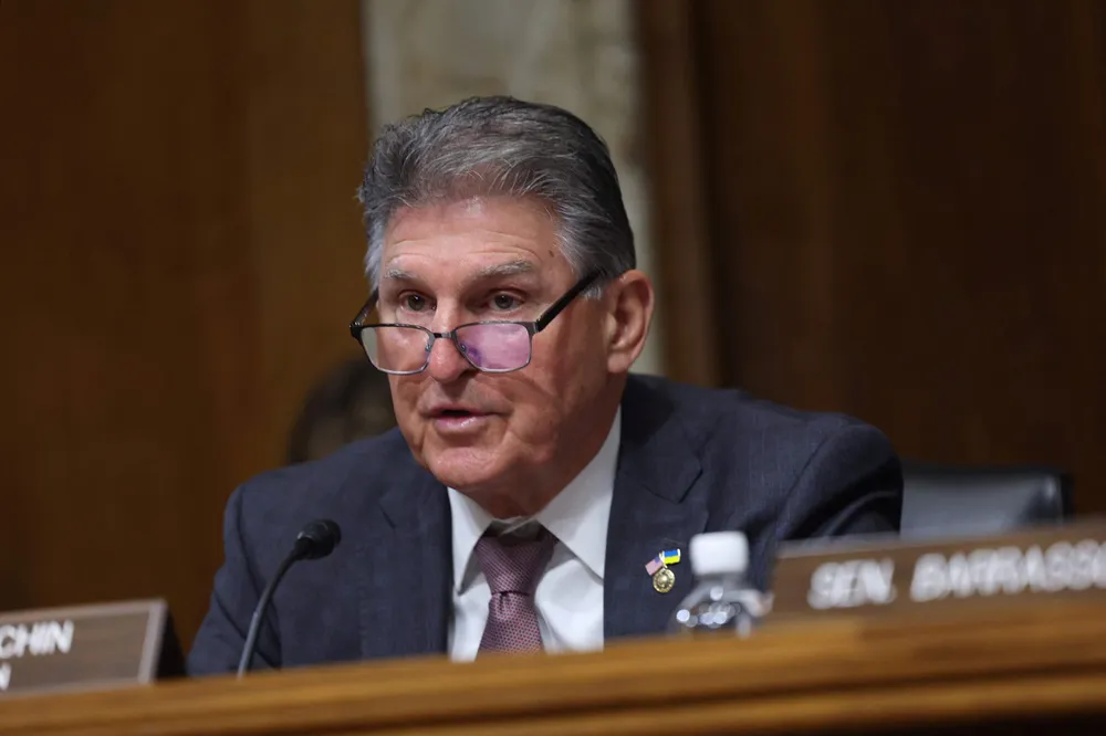 Permitting battle: US Senator Joe Manchin, Democrat of West Virginia.