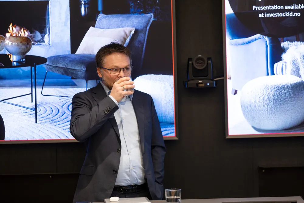 Administrerende direktør Anders Fjeld i Kid er fornøyd med omsetningen i fjerde kvartal.