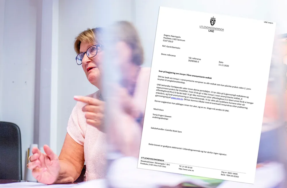 UNE har avvist å gi innsyn i vedtakene som avgjør saken. Her er avtroppende direktør Ingunn-Sofie Aursnes.