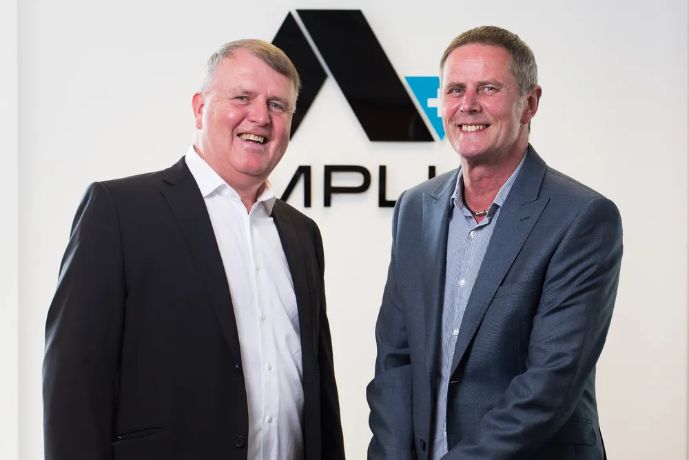 Buyout: Amplus Energy managing director Ian Herd (left) and Andrew Survey managing director Stuart Reid
