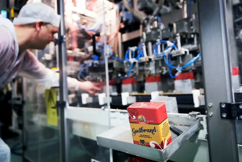 Synnøve Finden kjøpte produksjonsanlegget på Alvdal fra Tine tilbake på 90-tallet. Nå produseres blant annet Synnøve Findens brunost Gudbrand her. Foto: Gunnar Lier