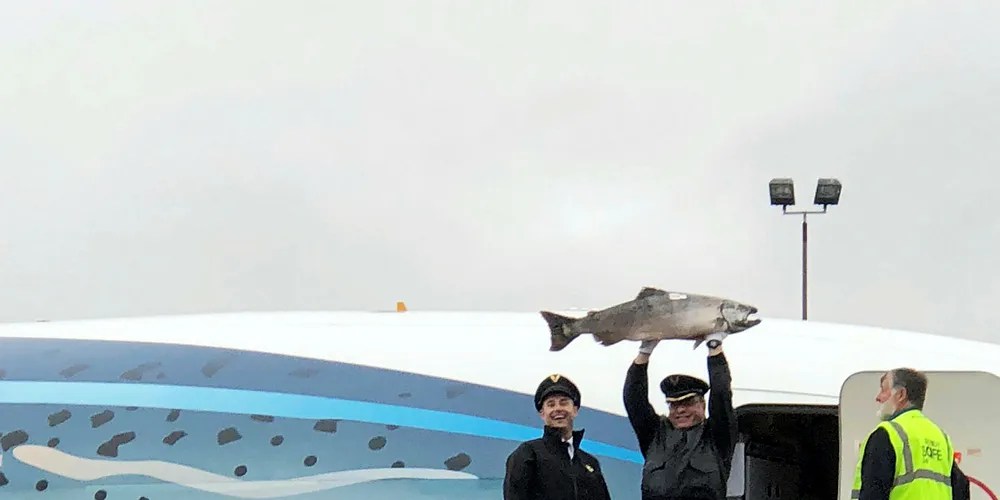 Triumphant arrival of the first Copper River in Seattle.