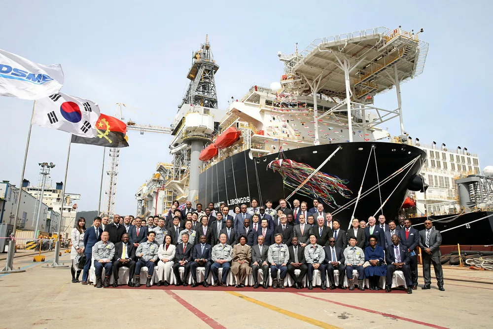 Drillship Sonangol Libongos was officially named late last week.