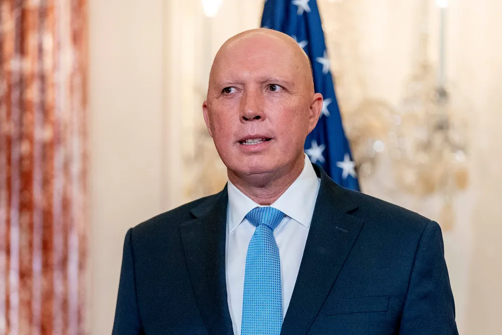 Australian opposition leader Peter Dutton.