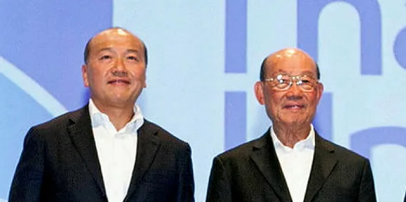 From left to right: Thiraphong Chansiri, president and CEO, Kraisorn Chansiri, founder and chairman, and Cheng Niruttinanon, founder and executive chairman of Thai Union. Photo: Thai Union