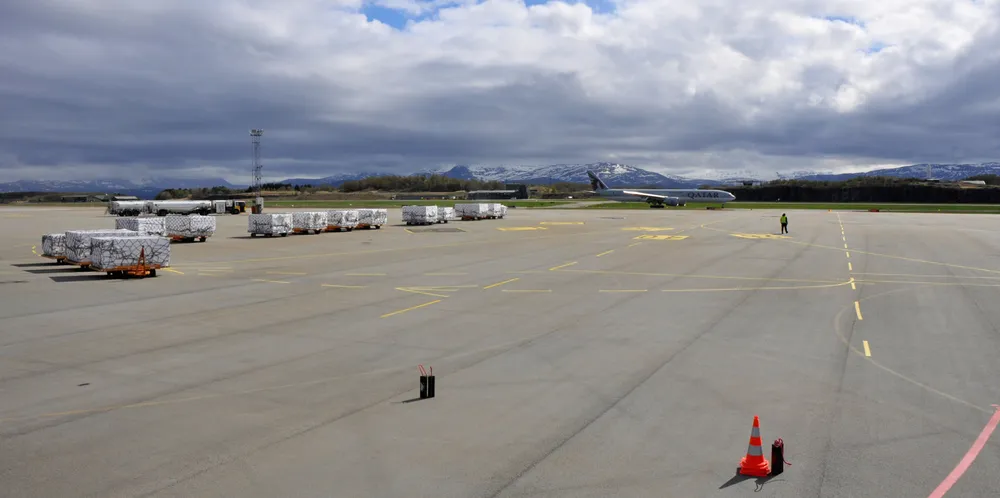 I en periode fløy lakseflyet fra Qatar Airways fra Bodø.