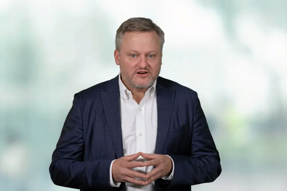 BP CEO Murray Auchincloss during a pre-recorded Q3 2024 results presentation.