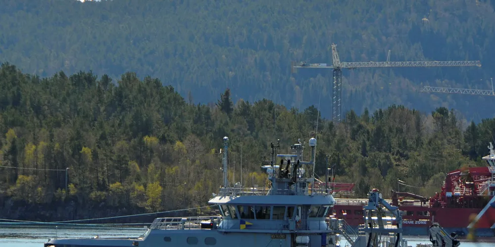 OPPSYN: KV «Njord» i Åsefjorden innerst i Borgundfjorden i Ålesund kom med feilsendt stengingsvarsel. Utbyttet ble oppgitte fiskere og lite ulovlig satt bruk.