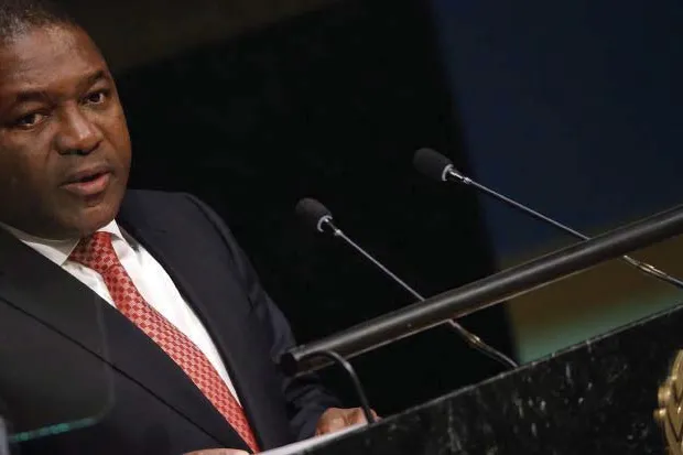 Making cuts: Mozambique President Filipe Nyusi
