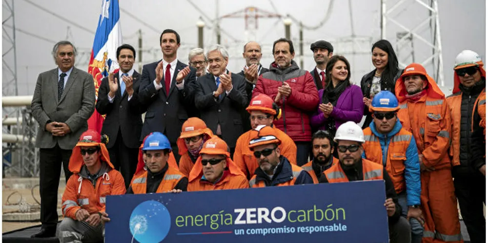 Chilean president Sebastián Piñera inaugurates the 753km Cardones-Polpaico transmission line