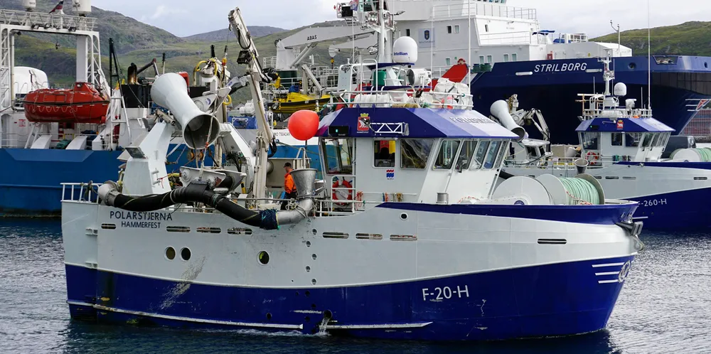 En torskefangst levert av «Polarstjerna» fra Hammerfest, blir nå mat for tingretten.