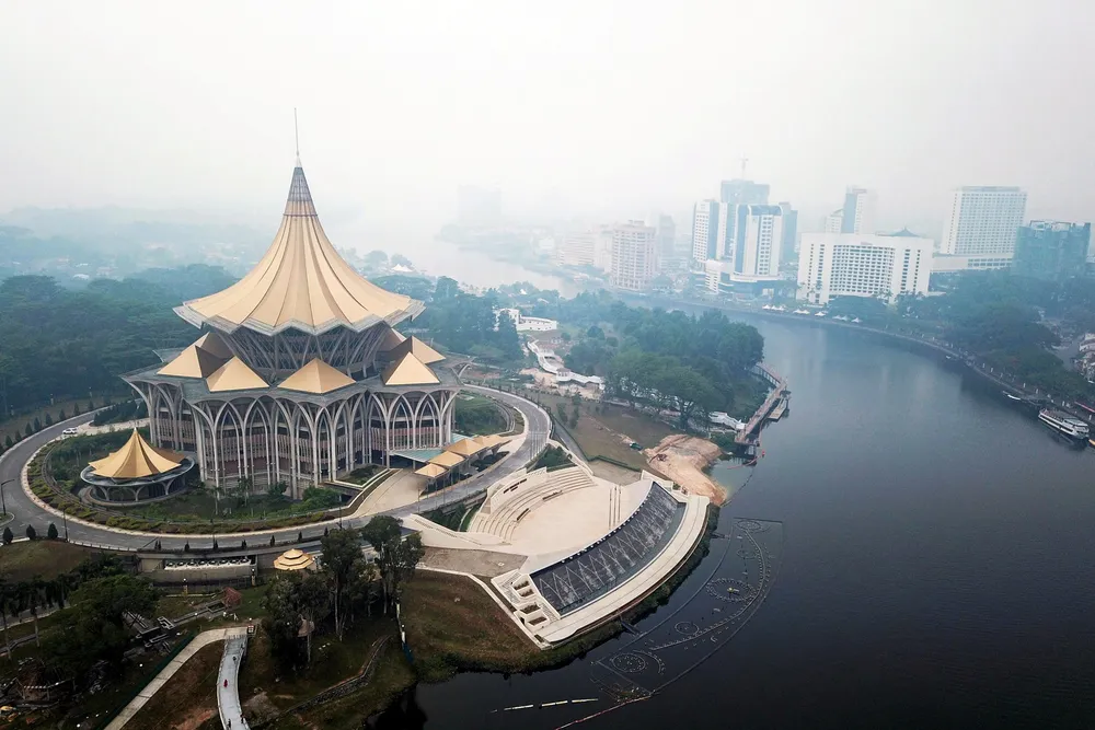 State capital: the Sarawak Legislative Assembly building in Kuching.