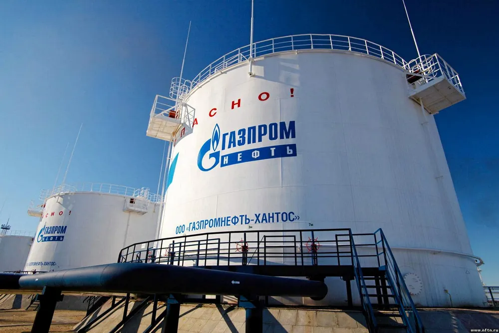 Becoming full: Gazprom Neft-operated oil storage reservoirs in West Siberia in Russia