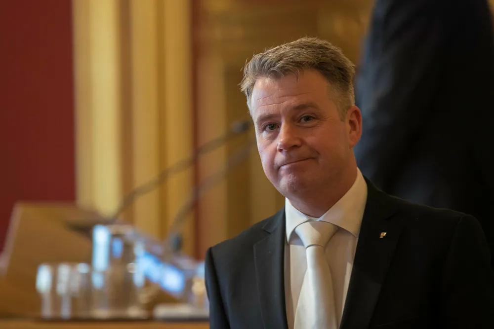 Justisminister Per-Willy Trudvang Amundsen vil styrke norsk IT-sikkerhet. Foto: Vidar Ruud / NTB scanpix