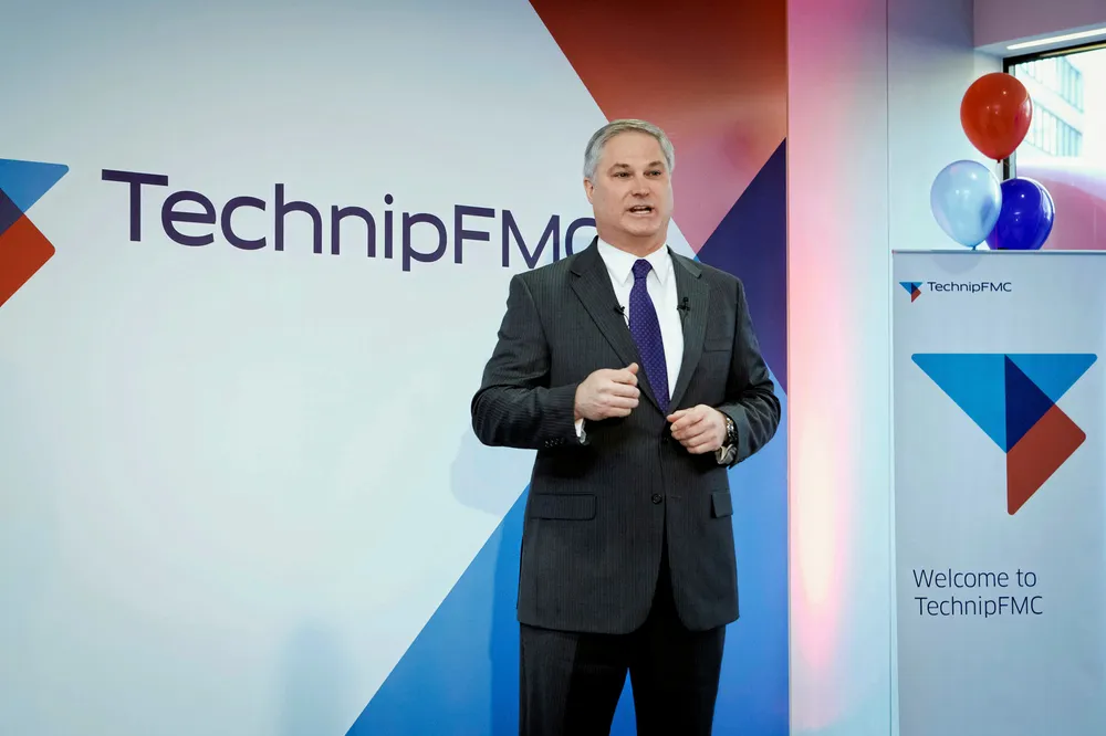Norway work: TechnipFMC chief executive Doug Pferdehirt.