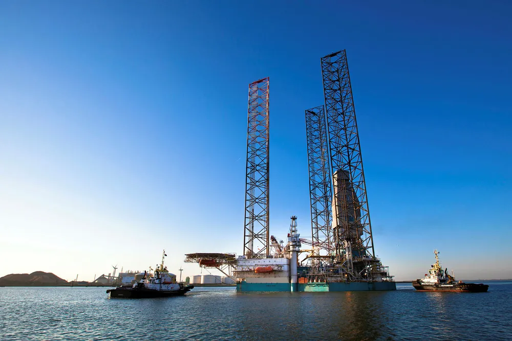 The jack-up drilling rig Rowan Viking drilled the 3/7-11S well for MOL