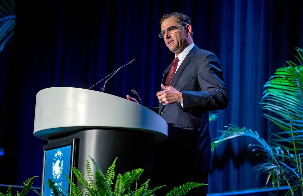 Upturn: Halliburton chief executive Jeff Miller.
