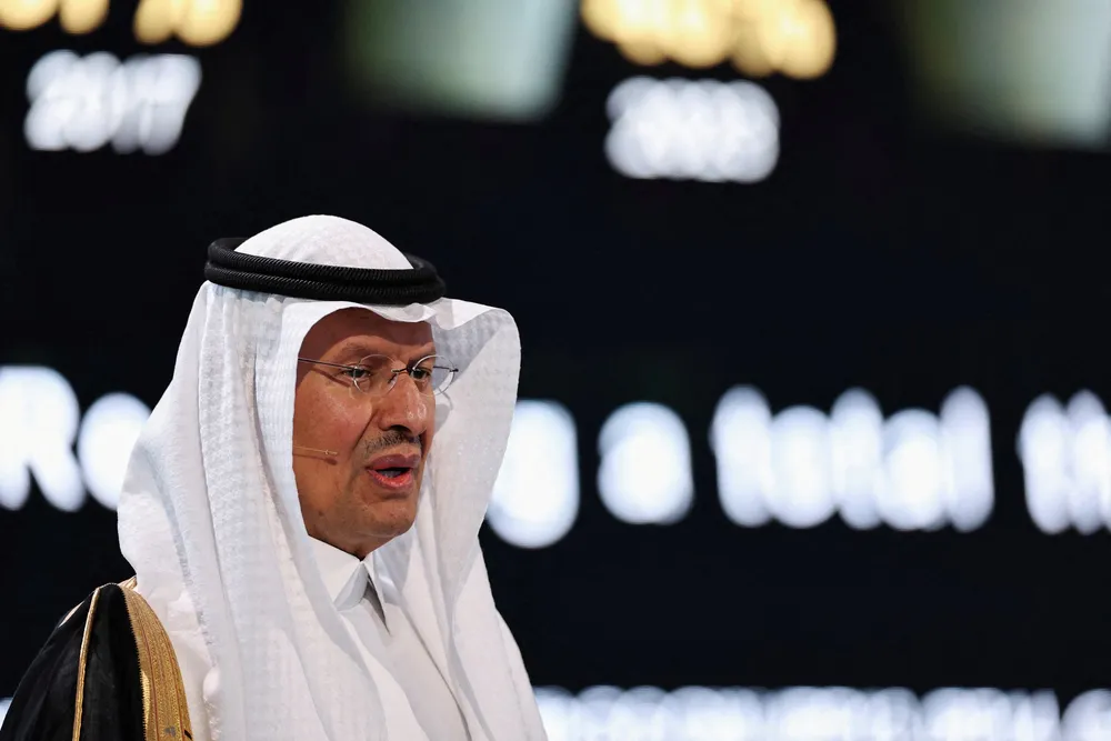 Saudi Arabia's Minister of Energy Prince Abdulaziz bin Salman Al Saud.