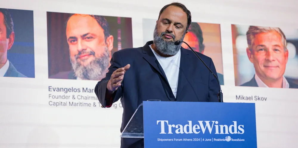 Evangelos Marinakis, Capital Maritime & Trading Corp, at TradeWinds Shipowners Forum Posidonia, June 2024 .
