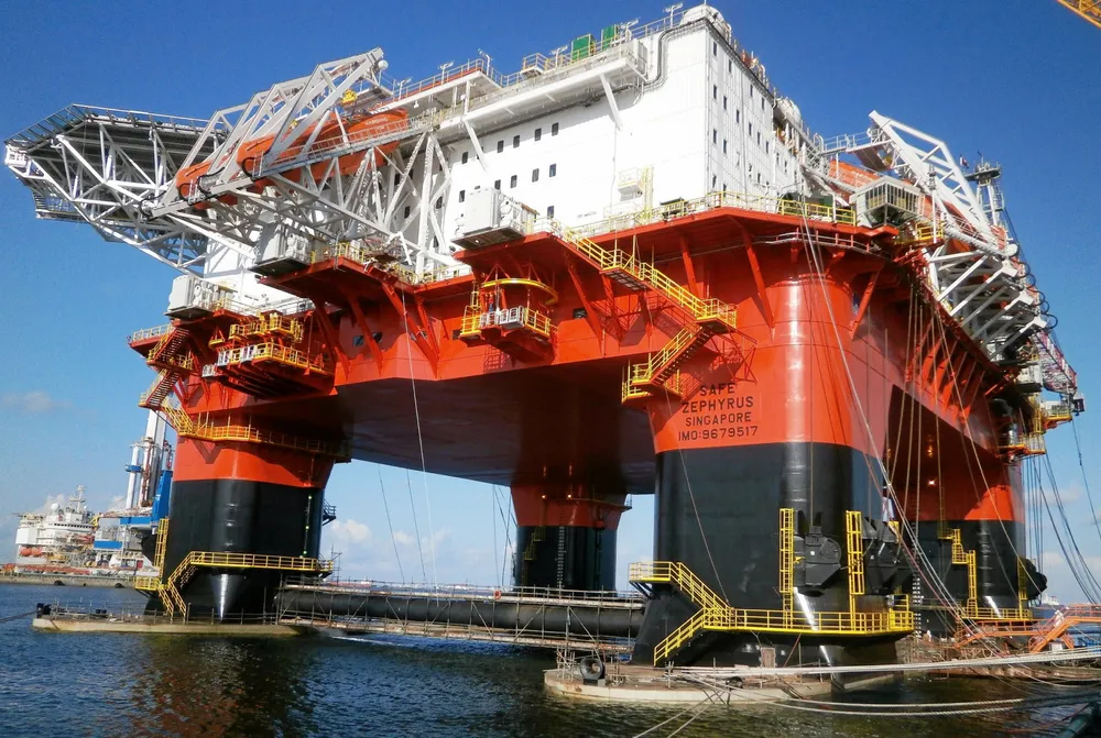 Under contract: Prosafe's Safe Zephyrus semi-submersible operate as part of the Seagull project in the central North Sea for at least months in 2022