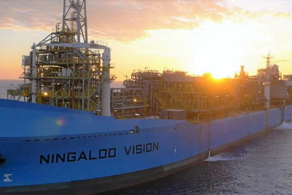 The Ningaloo Vision FPSO on Santos' Van Gogh field, offshore Western Australia.